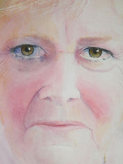 Ann detail, watercolour